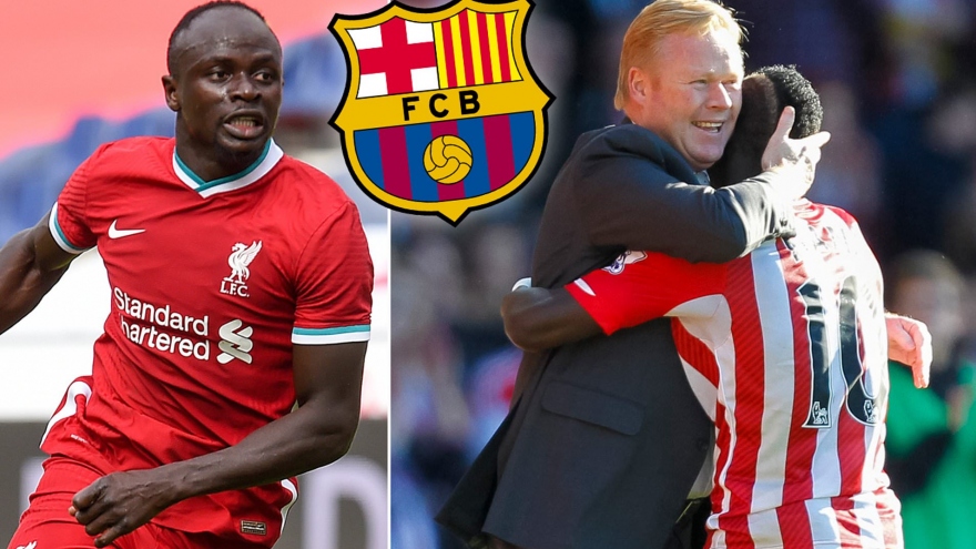 Sadio Mane sẵn sàng tái hợp với HLV Ronald Koeman tại Barca